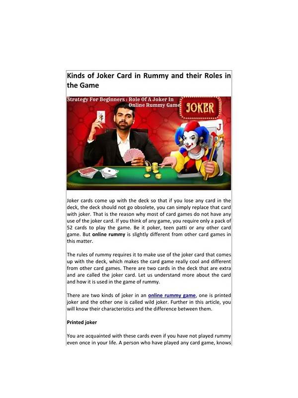Rummy Card Roles: From Anchor to Passenger
